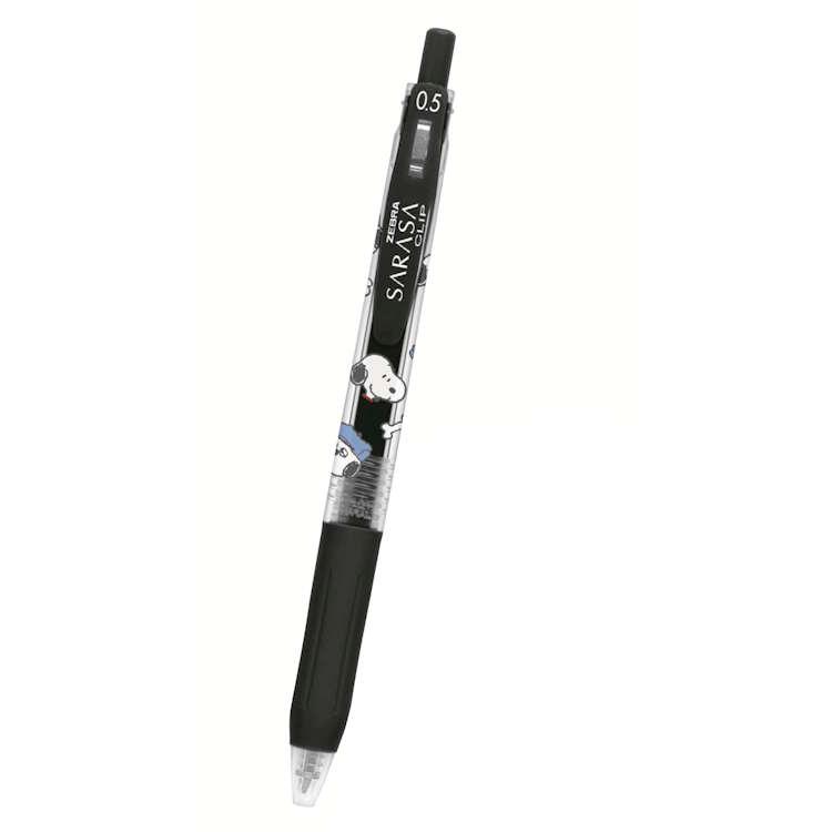 スヌーピー SARASAボールペン スヌーピーとオラフ サラサクリップ 黒色