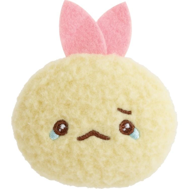 すみっコぐらし ぬいぐるみバッジ えびてんのしっぽ AB38708 えもじー