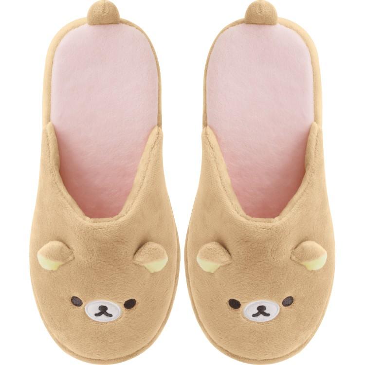 リラックマ ぬいぐるみスリッパ Makeup Rilakkuma フェイス しっぽ付