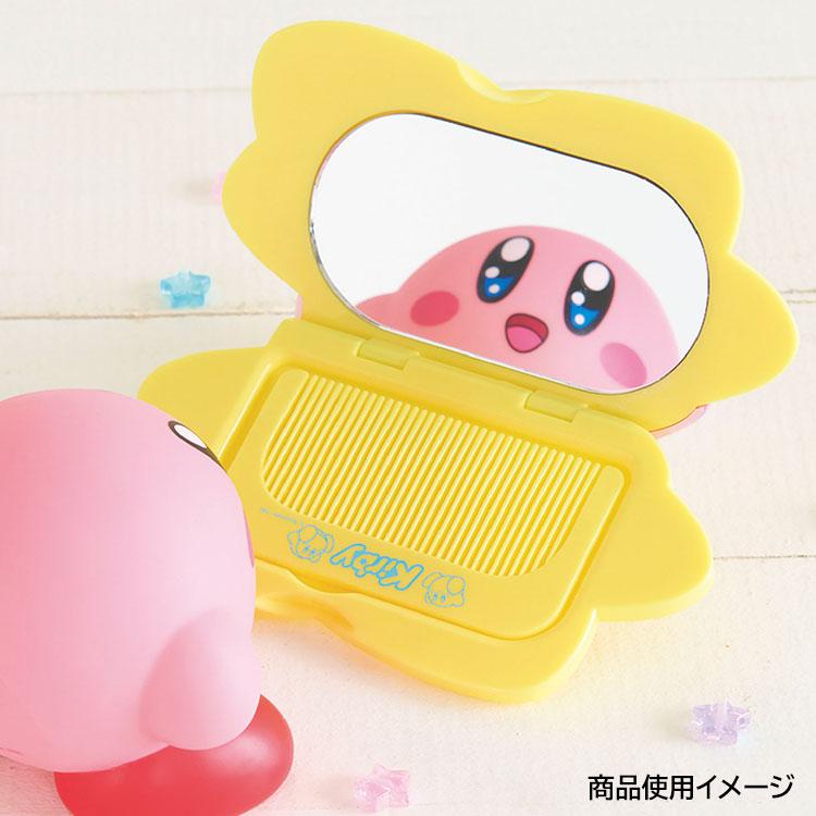 星のカービィ コーム付きコンパクトミラー ダイカット ワープスター