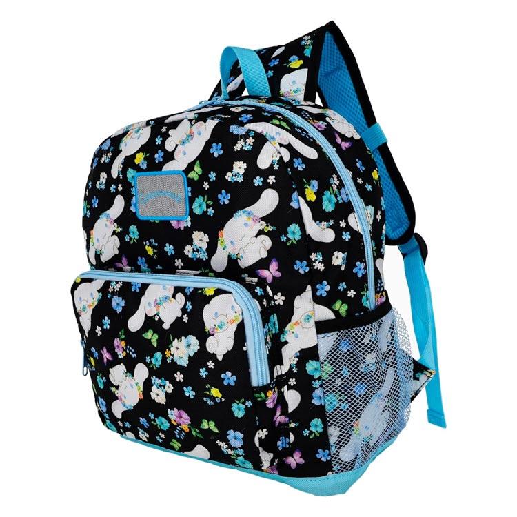 シナモロール リュックサック ブラックフラワー 009190 SANRIO