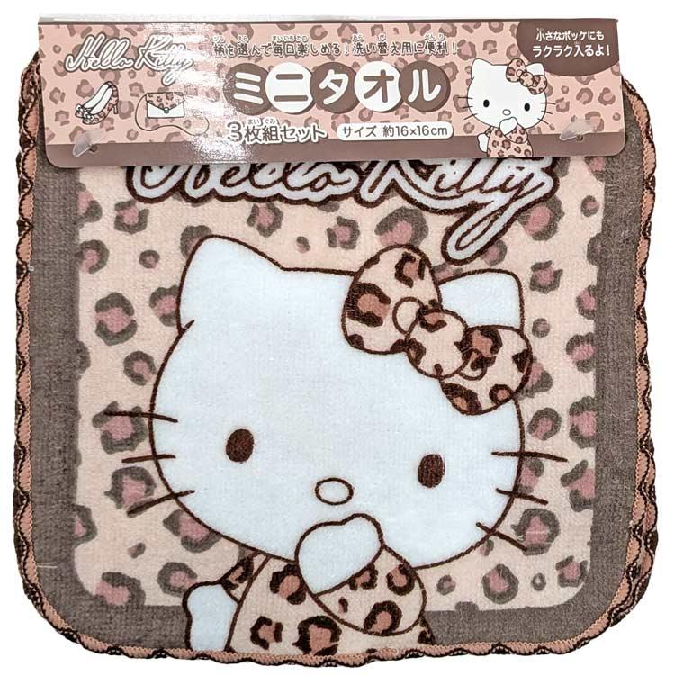 ハローキティ ミニタオル3P 902274 SANRIO サンリオキャラクターズ