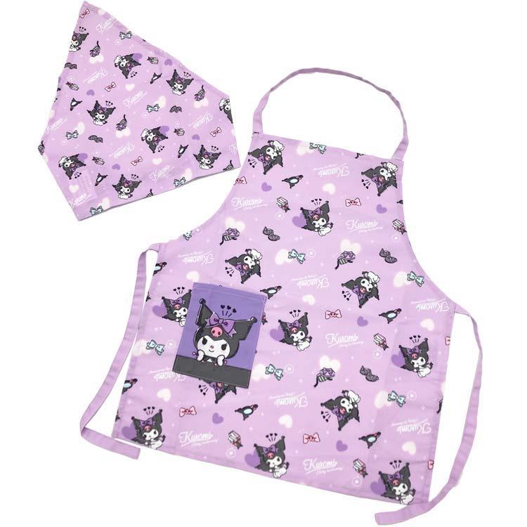 クロミ エプロン三角巾セット 110cm 062765 SANRIO サンリオ