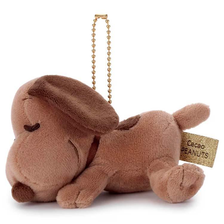 激レア♡スヌーピー　ウインターマスコット♡ボールチェーン付き　☆未使用品☆ スヌーピー ボールチェーンマスコット ビター すやすやフレンド Cacao