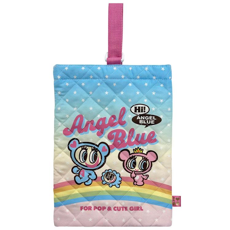 エンジェルブルー キルトシューズバッグ サックス 203530 入園入学