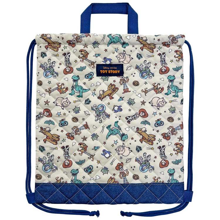 トイストーリー キルトナップサック ベージュ 202908 入園入学 Disney