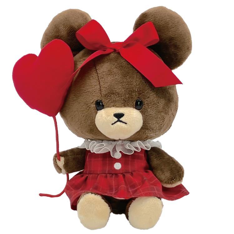 くまのがっこう ぬいぐるみSS 220042 ハートチェック くまがく the