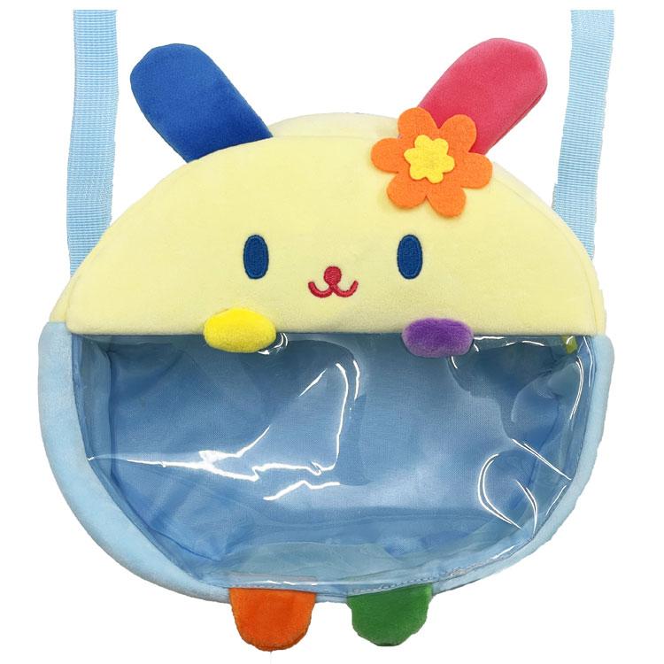 ウサハナグッズ ウサハナ 2wayぬいぐるみクリアバッグ ブルー 157057 推し活グッズ 青