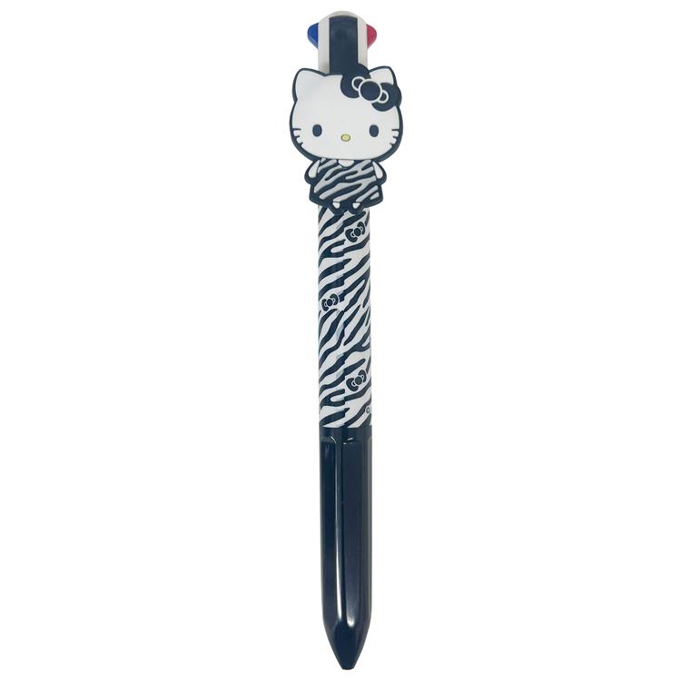 ハローキティ マスコット付き 4色ボールペン ゼブラ ギャルキティ
