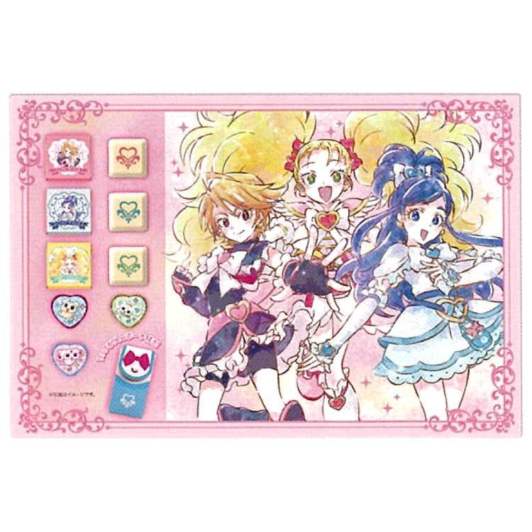 テメ2 プリキュア フィギュアれんらく袋帽子ポーチケースカードバッグ