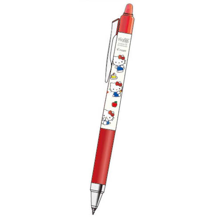 ハローキティ フリクションポイントノック04 0.4mm インク色レッド