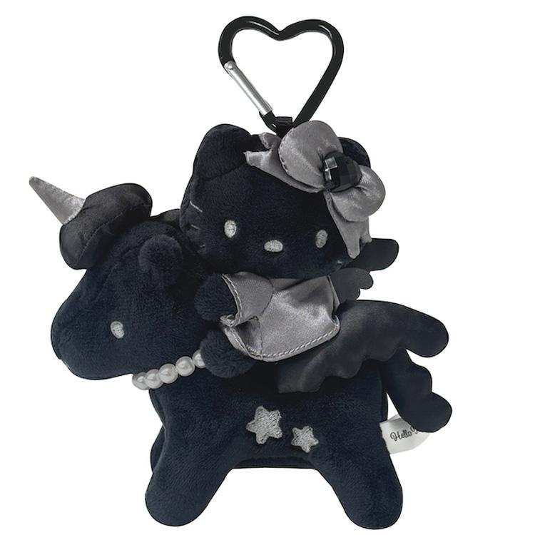 ハローキティ プレミアムマスコットキーホルダー ペガサス ブラック