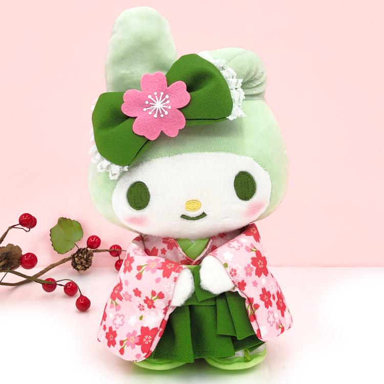 マイメロディ ぬいぐるみS 220615 抹茶着物 My Melody サンリオ