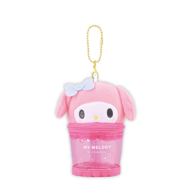 マイメロディ カフェぬいポーチキーホルダー ぬいぐるみポーチ
