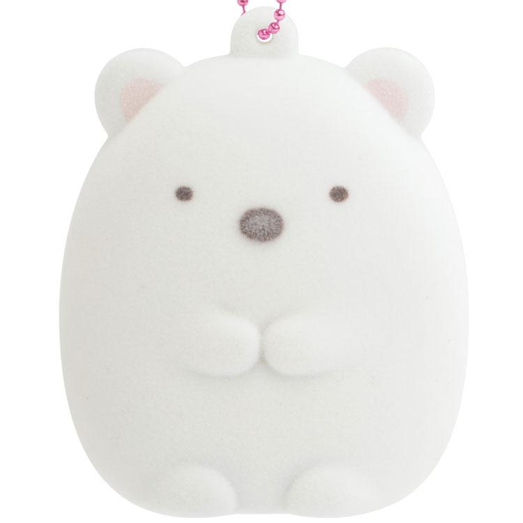 すみっコぐらし ふにふにキーホルダー しろくま たぬきのまんまる