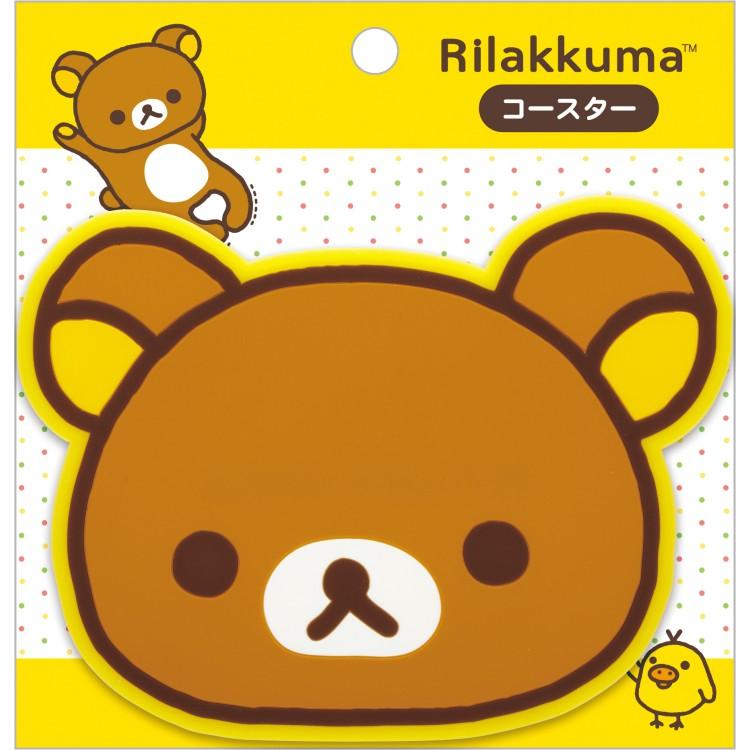 リラックマ コースター ダイカット フェイス PVC 塩ビ : キャラクター