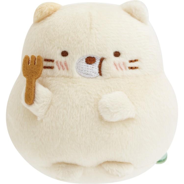 すみっコぐらし てのりぬいぐるみ ねこ たぬきのまんまるレストラン