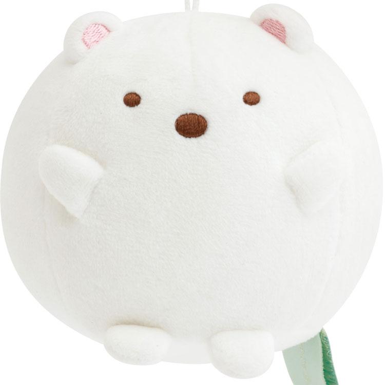 すみっコぐらし ぶらさげまんまるぬいぐるみ しろくま たぬきの