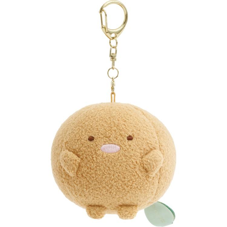 まんまるぬいぐるみ キーホルダー すみっコぐらし ぶらさげまんまるぬいぐるみ とんかつ たぬきの