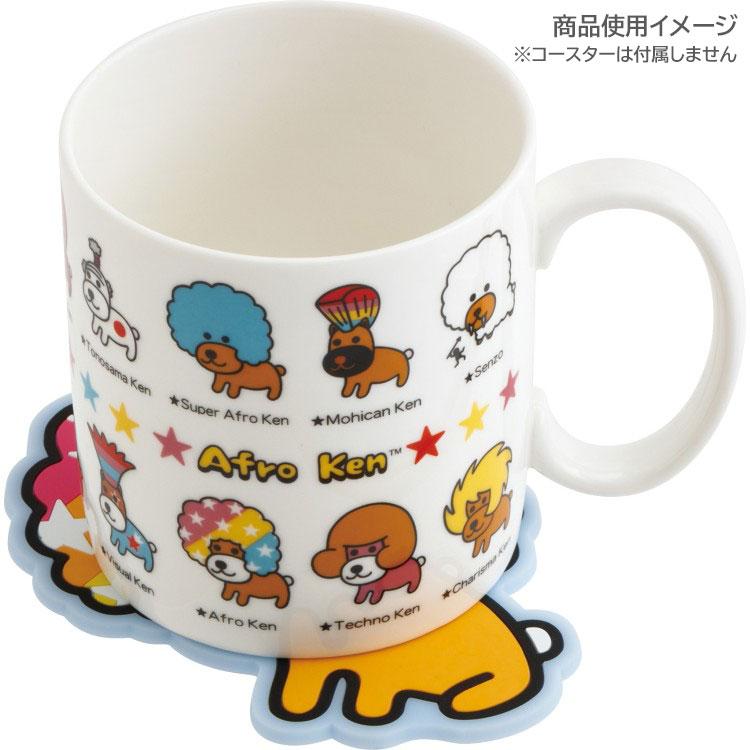 アフロ犬 マグカップ 陶器 レンジOK : キャラクター雑貨 ラフラフ