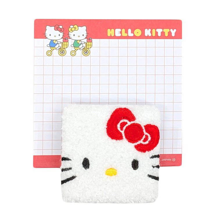 ハローキティ もこもこクリップ付メモ Petit collection SANRIO