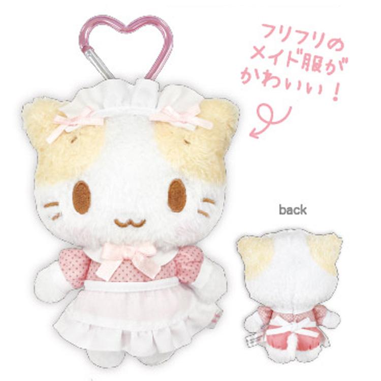 レア　マシュマロみたいなふわふわにゃんこ　マスコット　ぬいぐるみ マシュマロみたいなふわふわにゃんこ カラビナ付きマスコット メイド