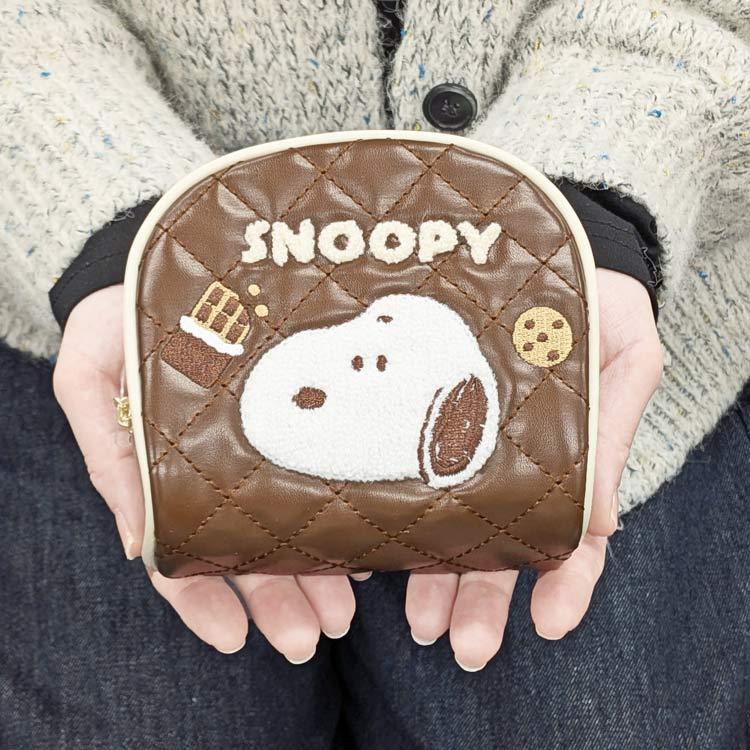 スヌーピー コスメポーチ brown チョコレートシリーズ 009413 ブラウン