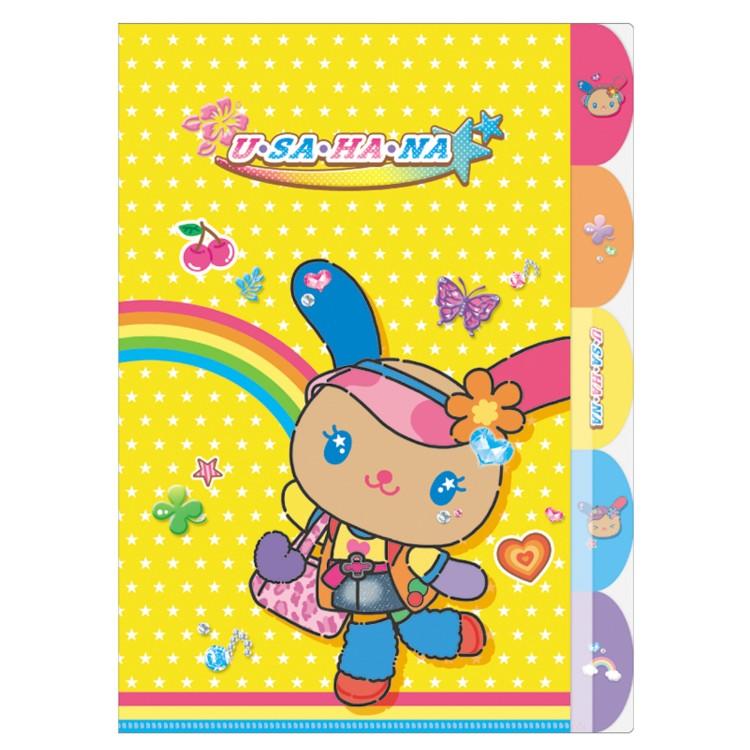 ウサハナ 5INDEXクリアファイル ポップギャル 376262 usahana サンリオ