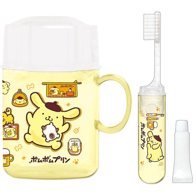 ポムポムプリン 立てられるはみがきセット ぎゅうぎゅう 378693 30周年