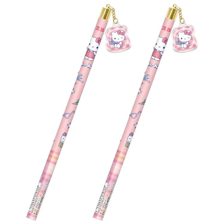 2本セット ハローキティ ドロップチャームえんぴつ2B ワンダフル