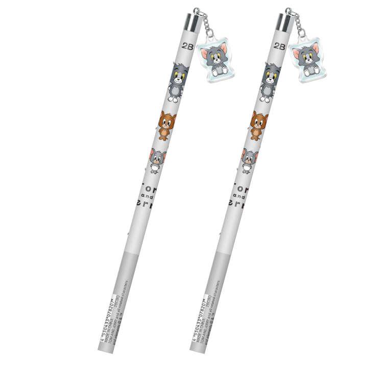 2本セット トムとジェリー ドロップチャームえんぴつ2B 鉛筆 筆記具