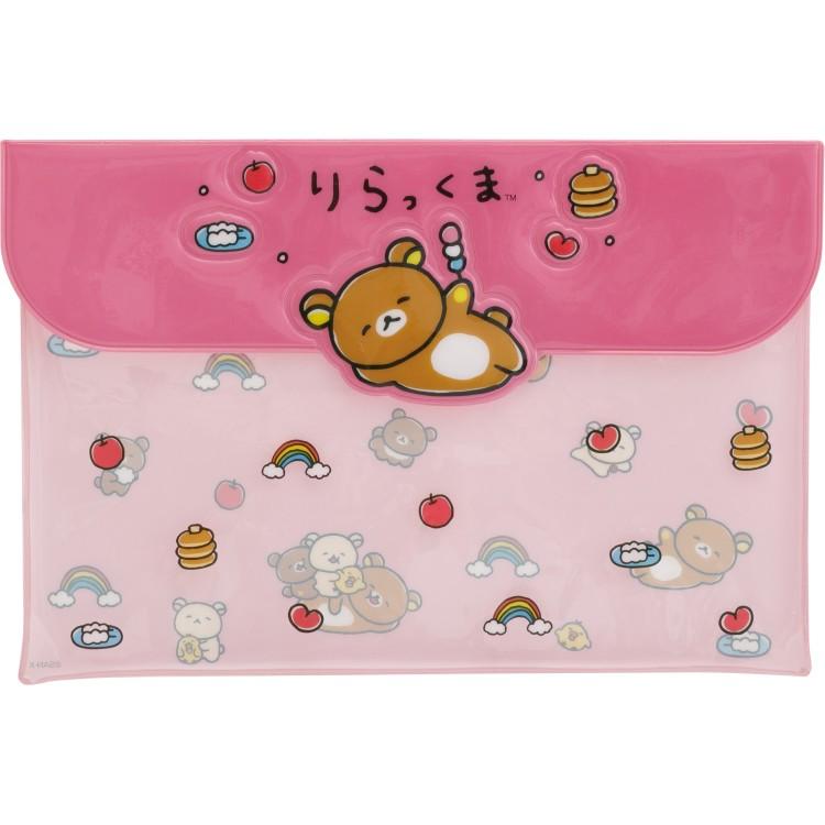 リラックマ クリアケース CA87602 ゆるゆるぽかぽか ピンク 塩ビケース
