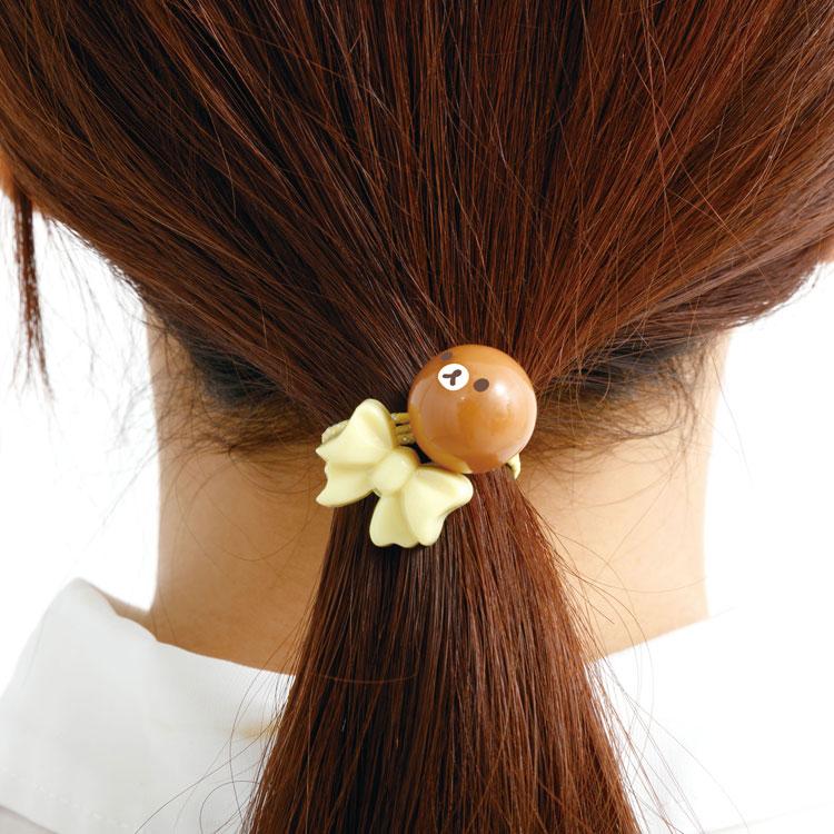 リラックマ ヘアゴム ヘアポニー リボン フェイス : キャラクター雑貨