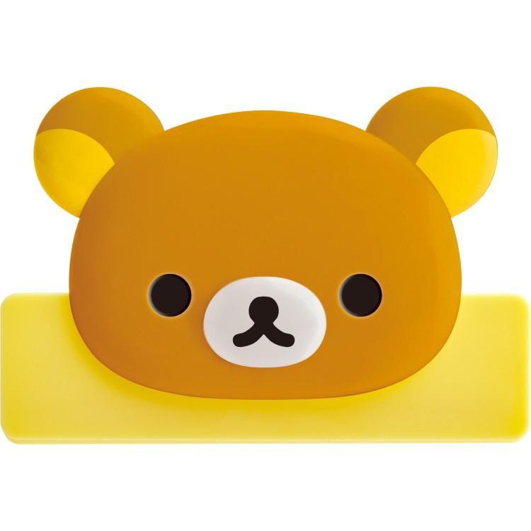 リラックマ クリップマスコット 書類はさみ ワイドクリップ