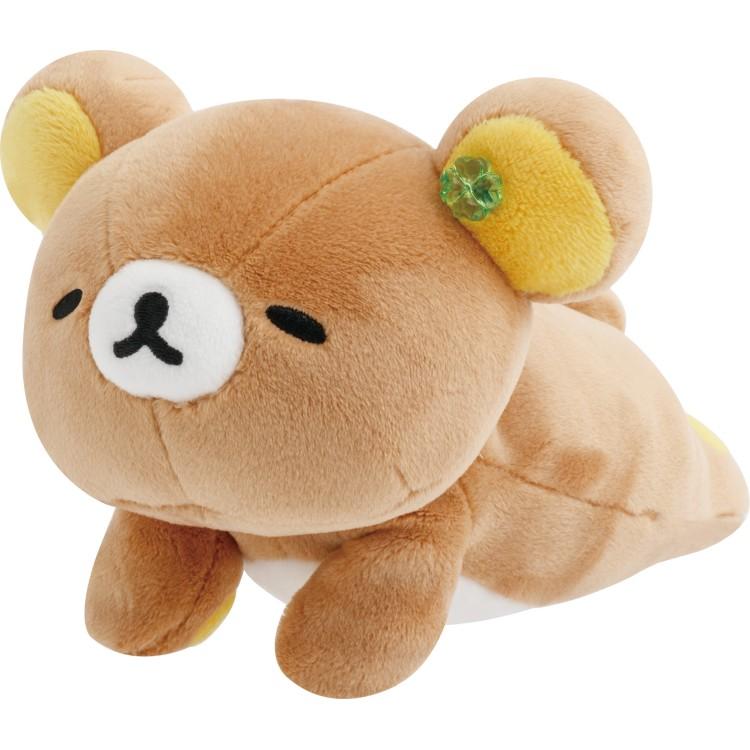 ひ*み様 サクマドロップス リラックマぬいぐるみ 約30cm リラックマ のび〜ぬいぐるみ チャイロイコグマのくまきゅんDays 糸目