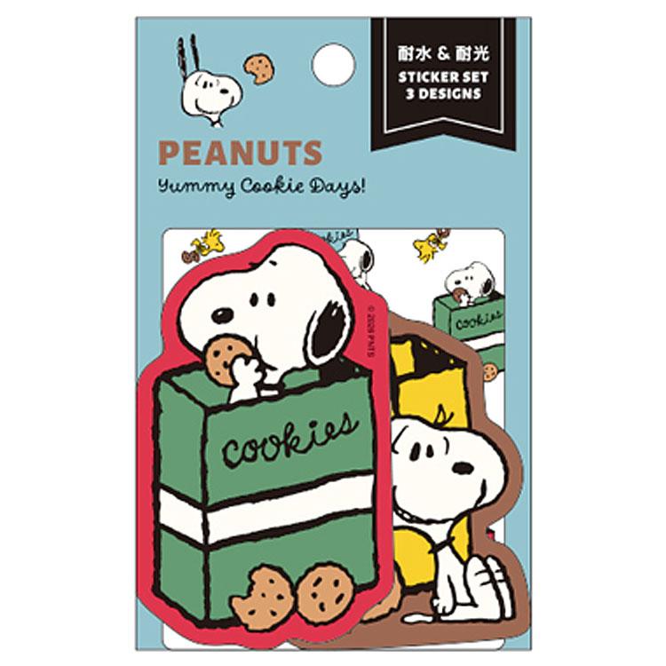 スヌーピー ステッカーセット 水色 308331 Yummy Cookie Days! PEANUTS