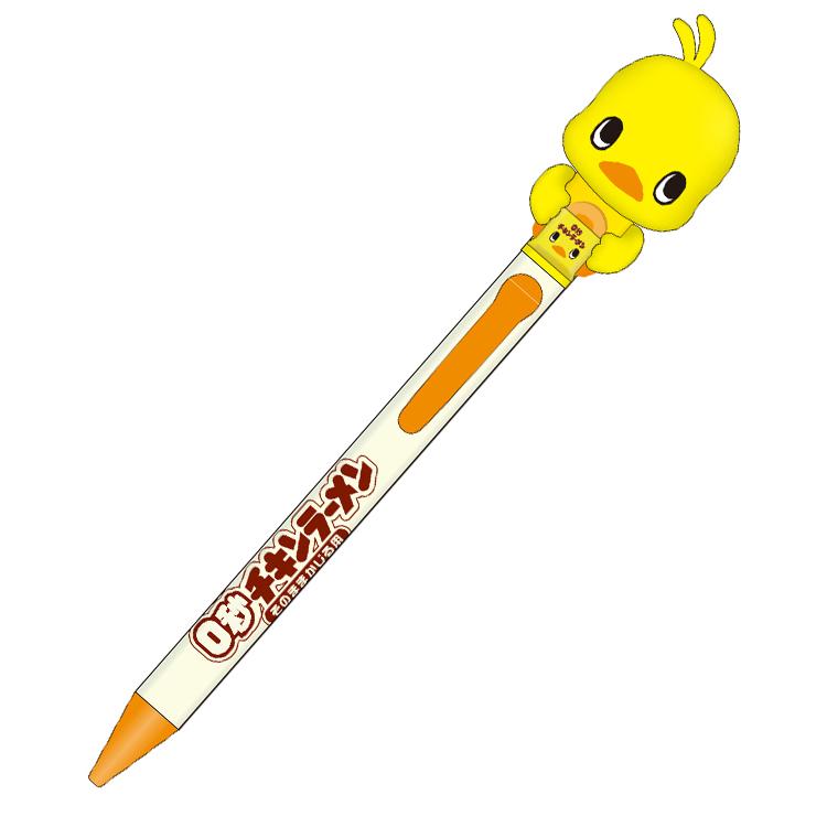ひよこちゃん パクパクアクションペン ボールペン 0秒チキンラーメン