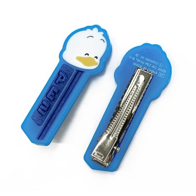 PEZ×はぴだんぶい ヘアクリップ あひるのペックル 745564 サンリオ