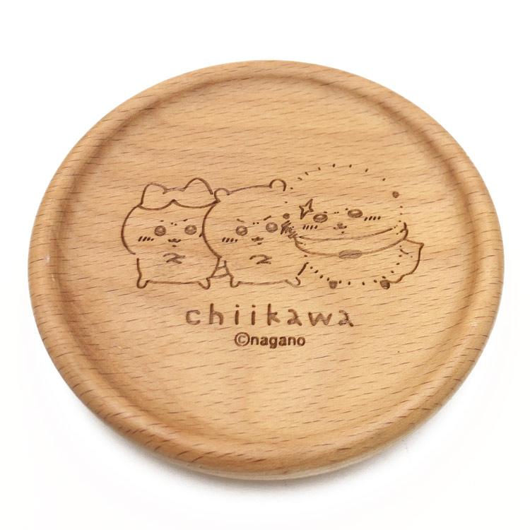 ちいかわ 木製コースター ブルー 136720 ハッピーブロッサム