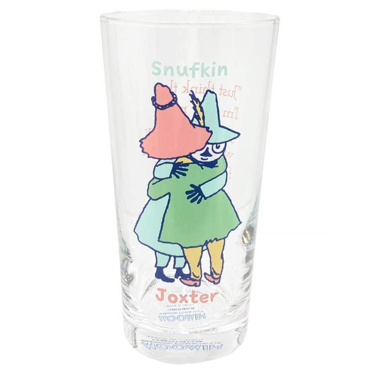 ムーミン ガラスロングタンブラー420ml ハグ 143643 ヨクサル