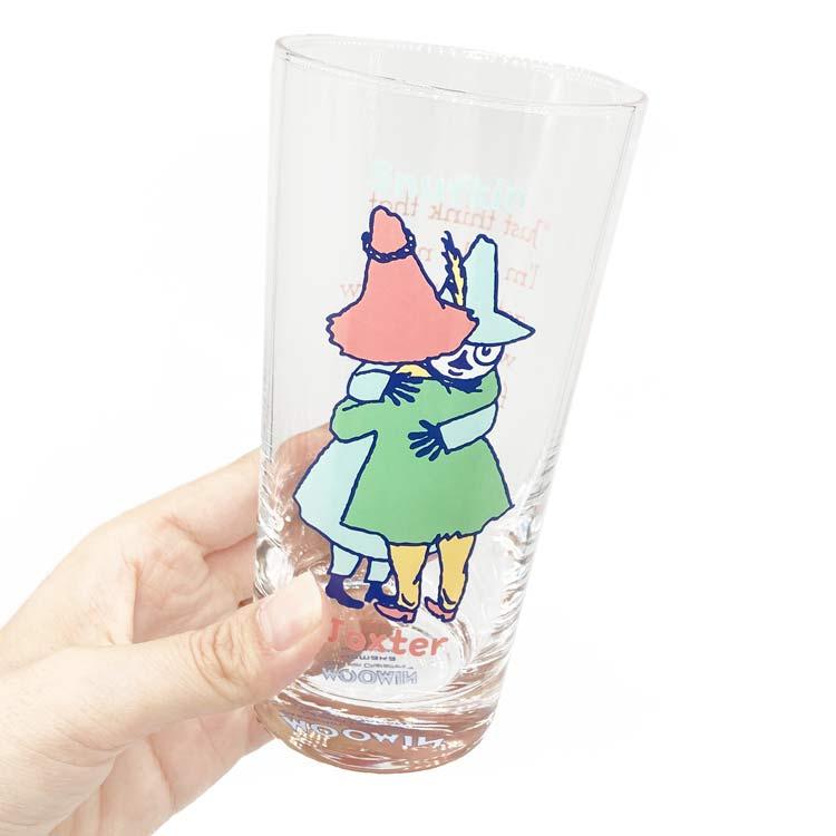 ムーミン ガラスロングタンブラー420ml ハグ 143643 ヨクサル