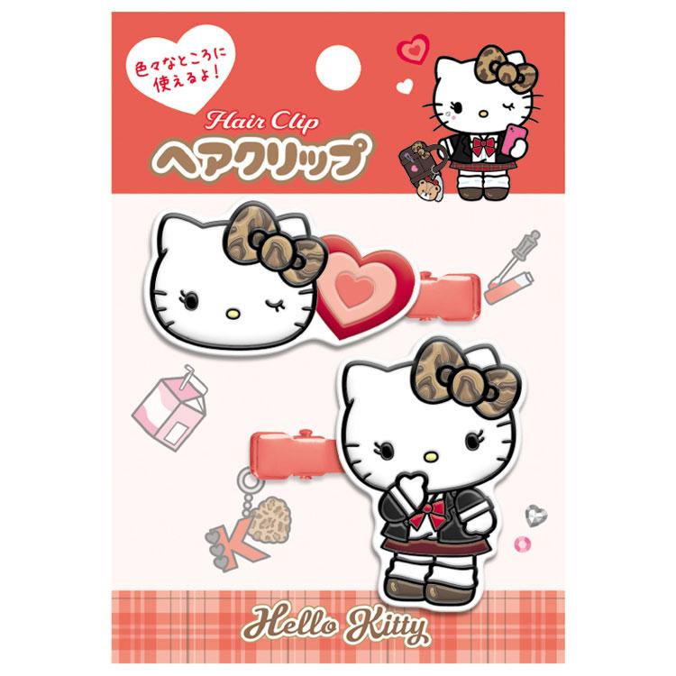 ハローキティ ヘアクリップ チェック 388814 放課後ギャルズ SANRIO