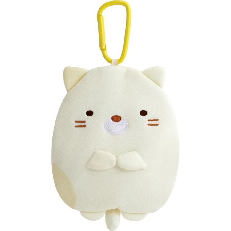 すみっコぐらし ポーチ付ショッピングバッグ しろくま 忍者 ホワイト