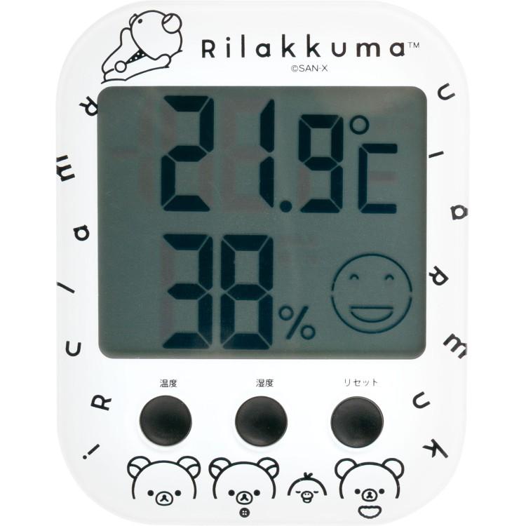 リラックマ 温湿度計 BASIC RILAKKUMA MONOCHROME ベーシック
