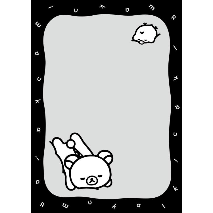 リラックマ メモパッド MH31501 BASIC RILAKKUMA MONOCHROME