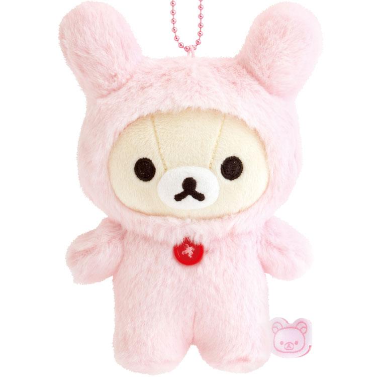リラックマ　コリラックマ　ウサギ着ぐるみ　ぬいぐるみ　キーホルダー　マスコット リラックマ ぶらさげぬいぐるみ ウサギ コリラックマいっぱい