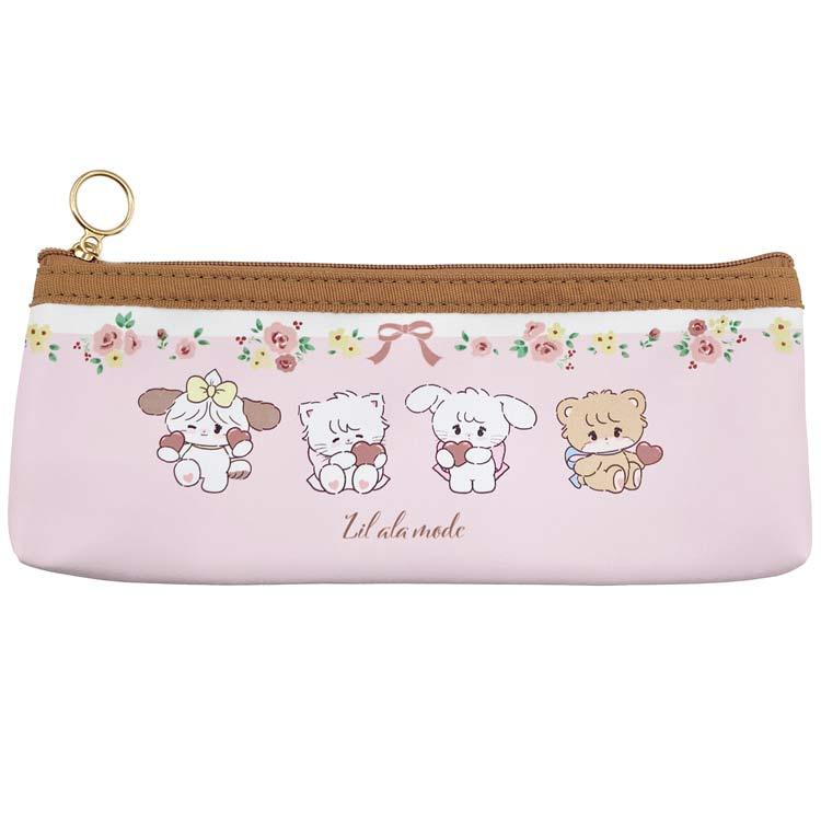 mikko illustrations ペンケース ピンク 筆箱 ふでばこ ペンポーチ