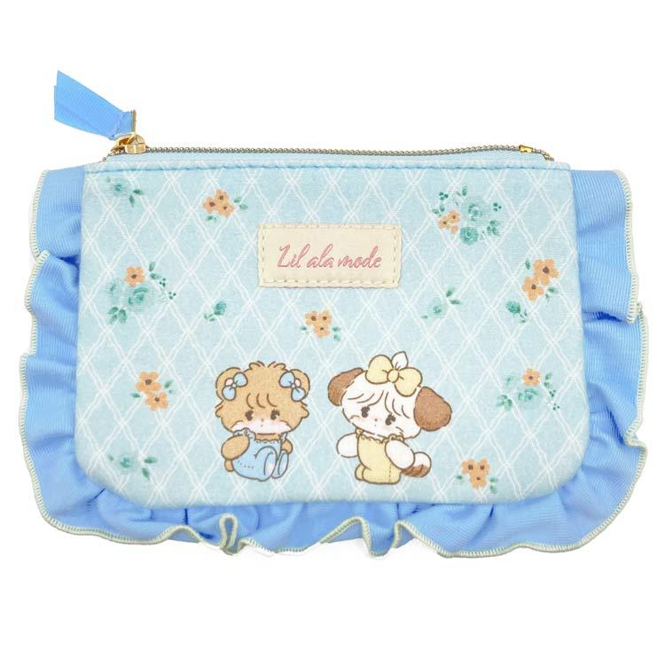 mikko illustrations メローポーチ ミント フリルポーチ コスメケース