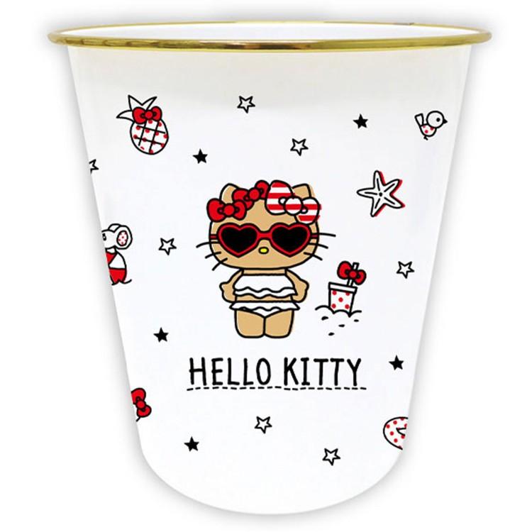 ハローキティ ダストボックス 日焼け ホワイト 622282 Hello Kitty