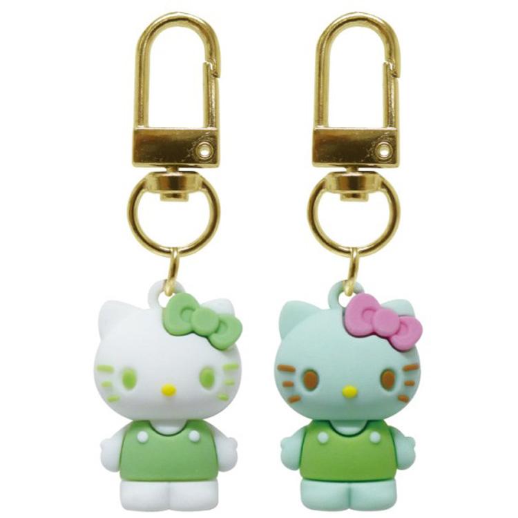 ハローキティ PVCペアキーホルダー グリーン 620417 サンリオ SANRIO